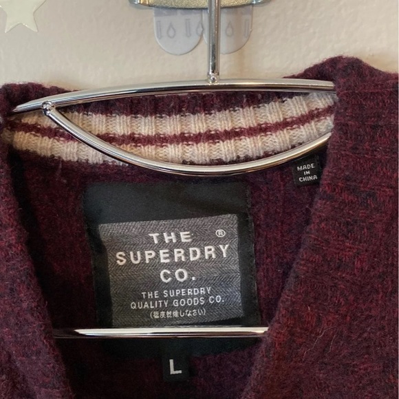 Superdry Men's Harrow Cable Crew Neck top Sweater large - Picture 2 of 7